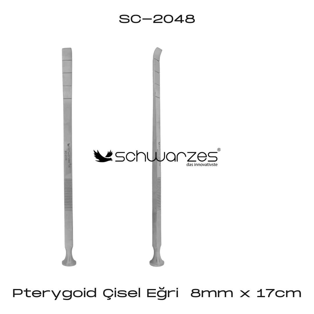 Pterygoid Çisel Eğri - 8mm*17cm