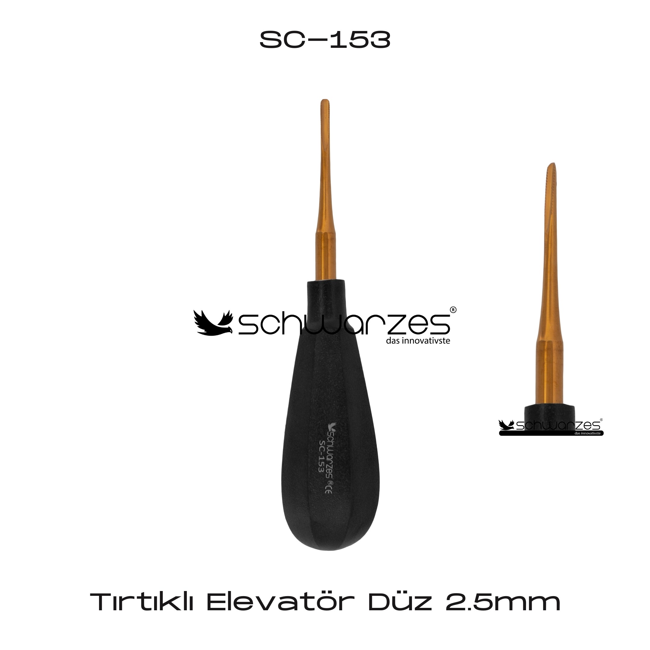 Tırtıklı Elevatör Düz - 2.5mm