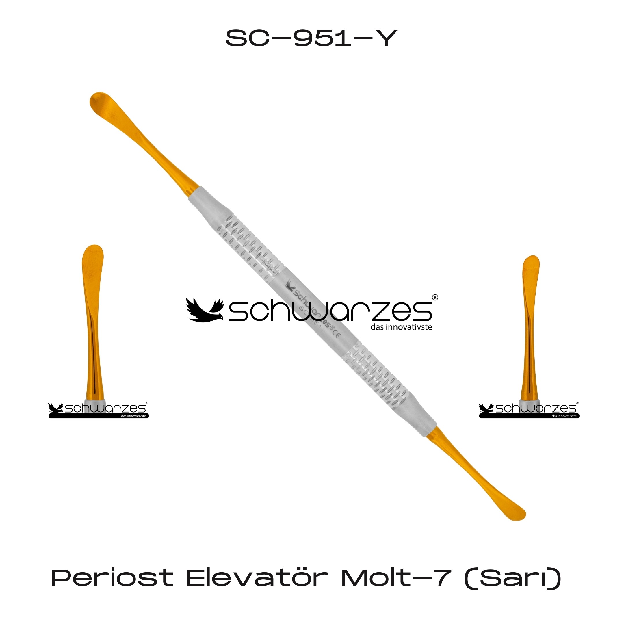 Periost Elevatör Molt-7 (Sarı)