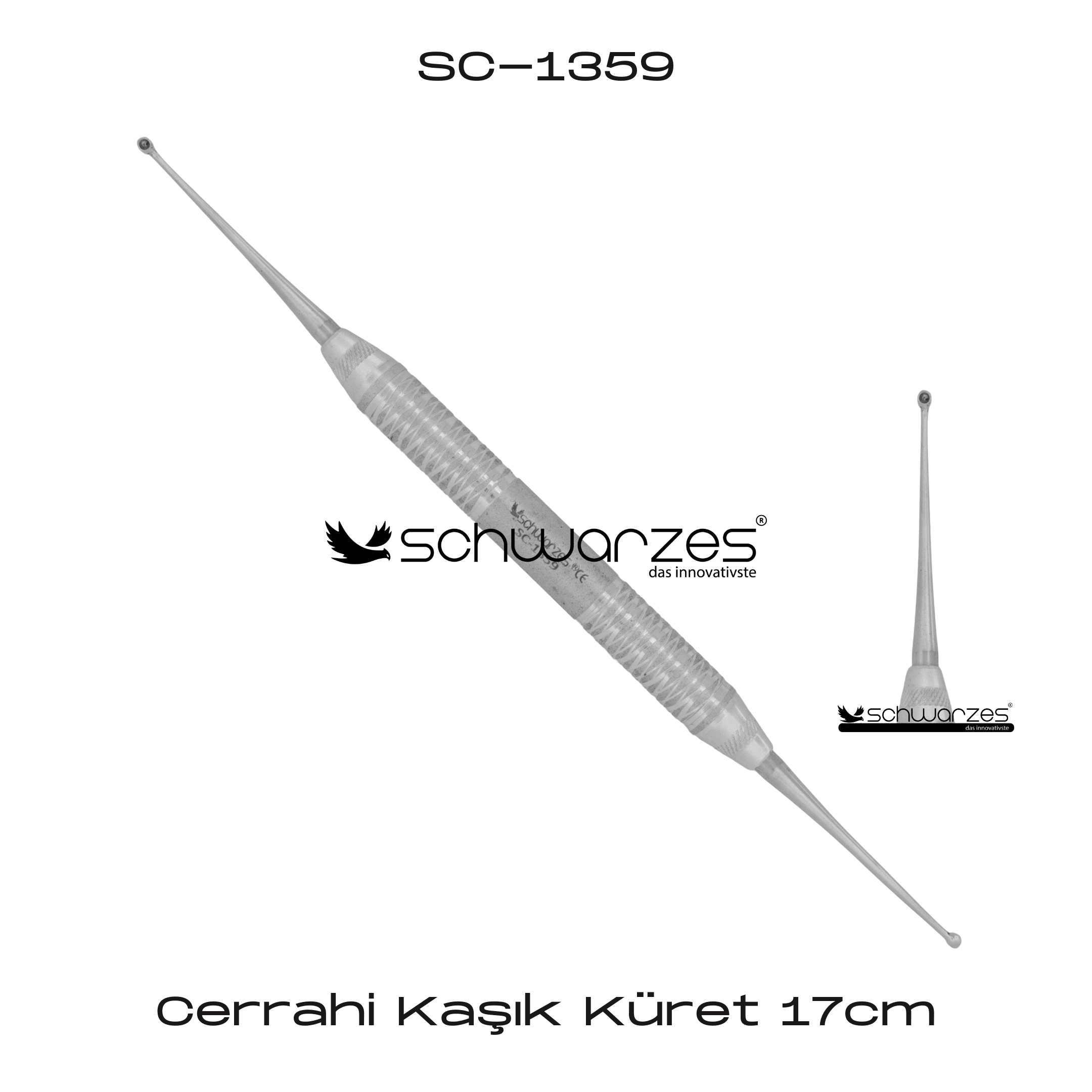 Cerrahi Kaşık Küret 17cm