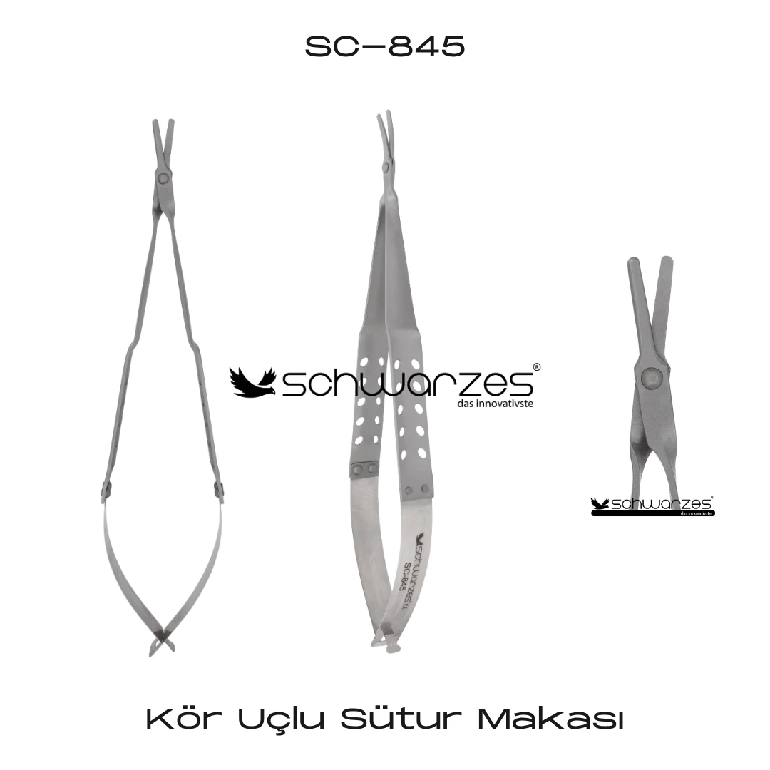 Kör Uçlu Sütur Makası