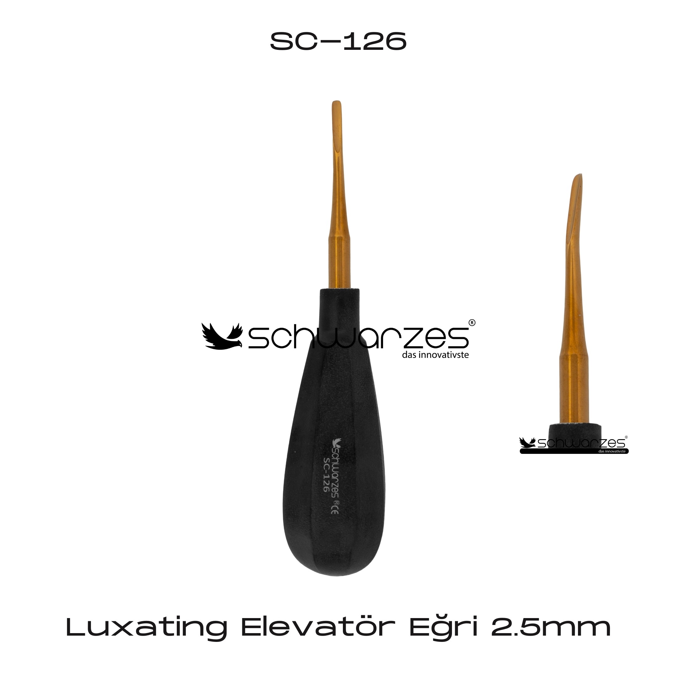 Luxating Elevatör Eğri - 2.5mm