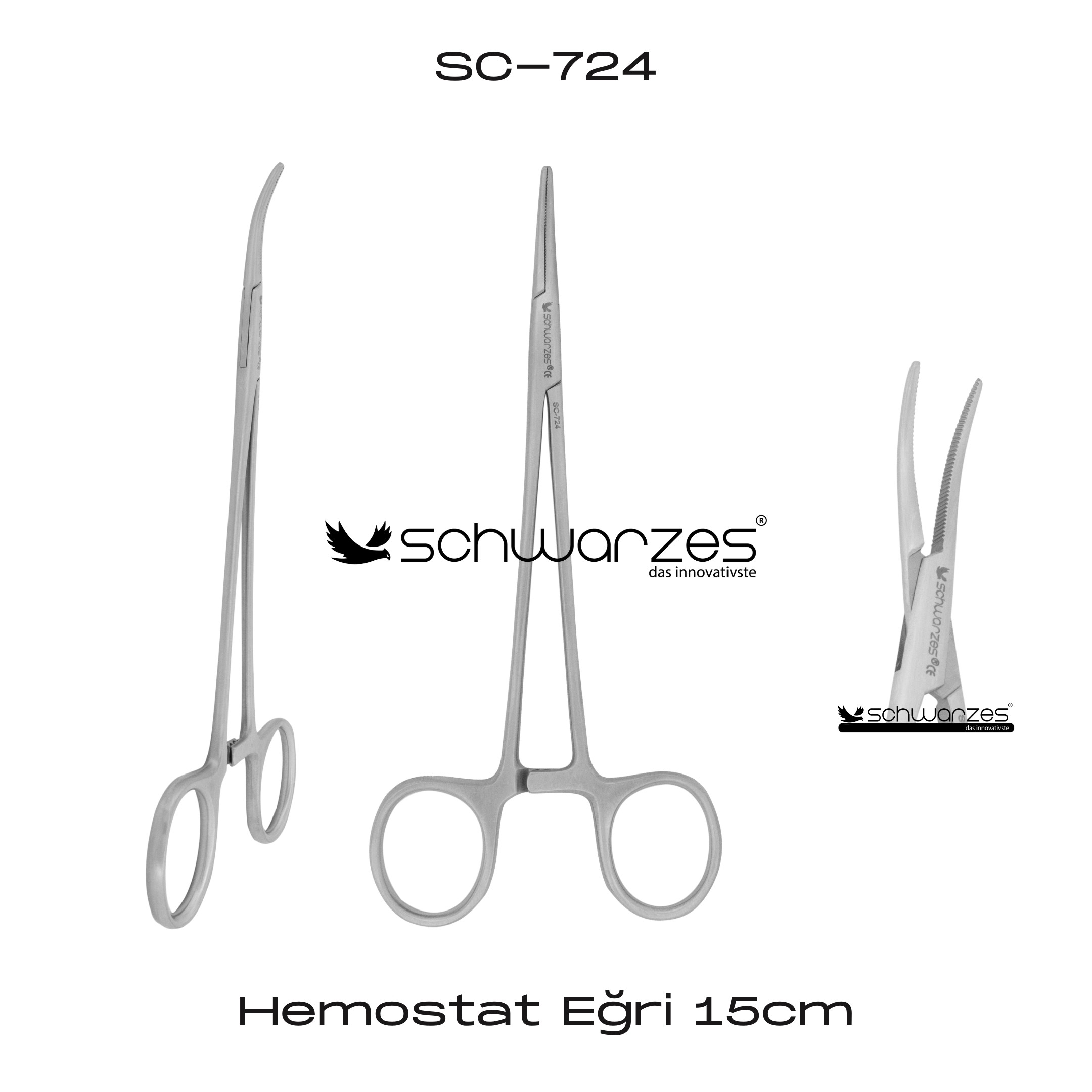 Hemostat Eğri 15cm