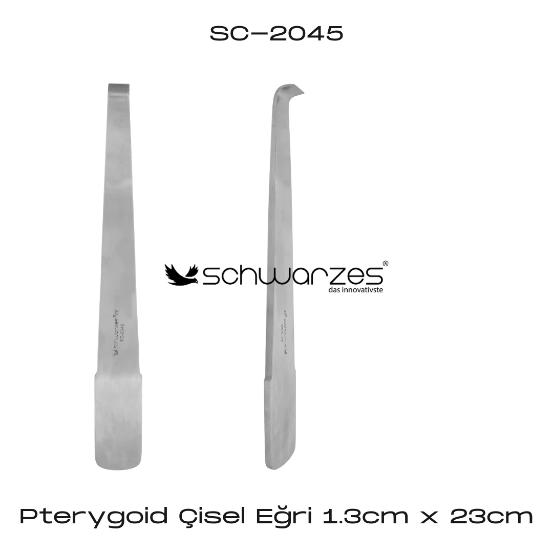 Pterygoid Çisel Eğri - 1.3*23cm