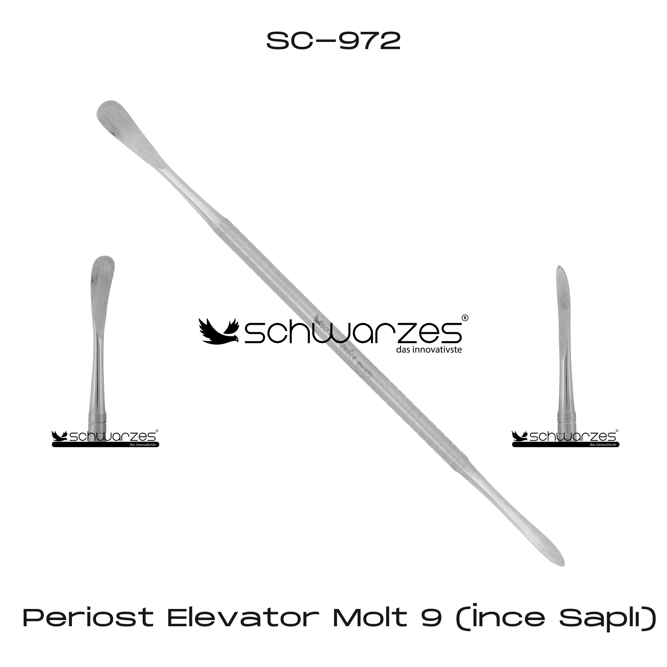 Periost Elevator Molt 9 (İnce Saplı)