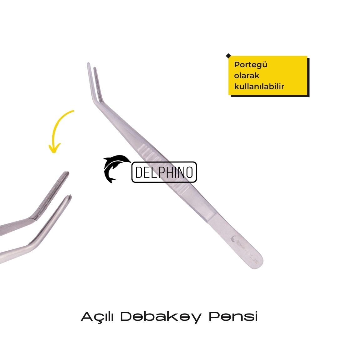 Açılı Debakey Pensi