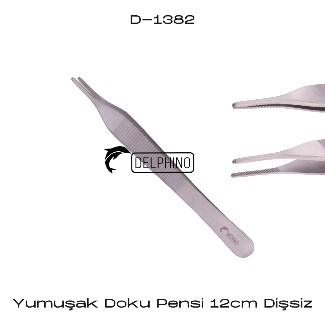 Yumuşak Doku Pensi 12cm - Dişsiz