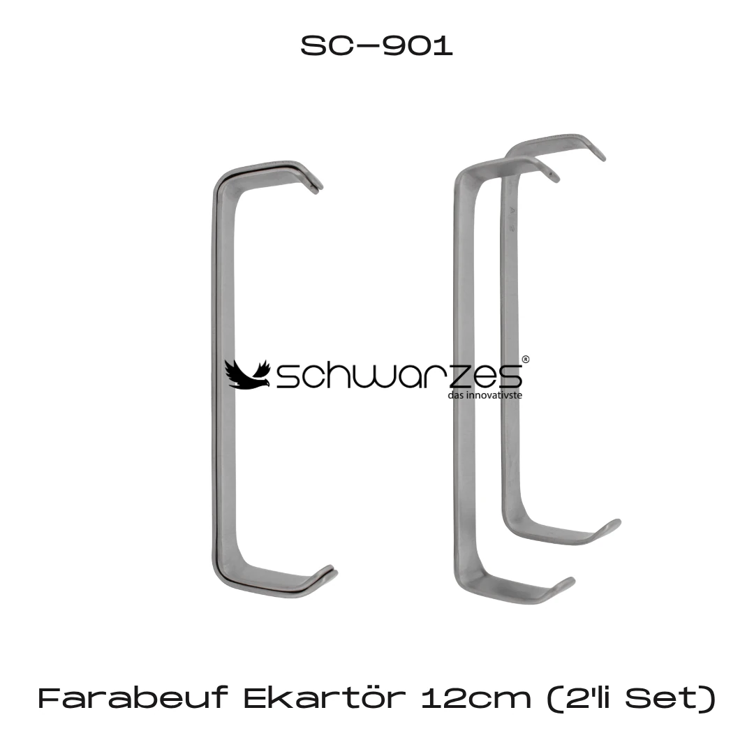 Farabeuf Ekartör 12cm (2'li Set)