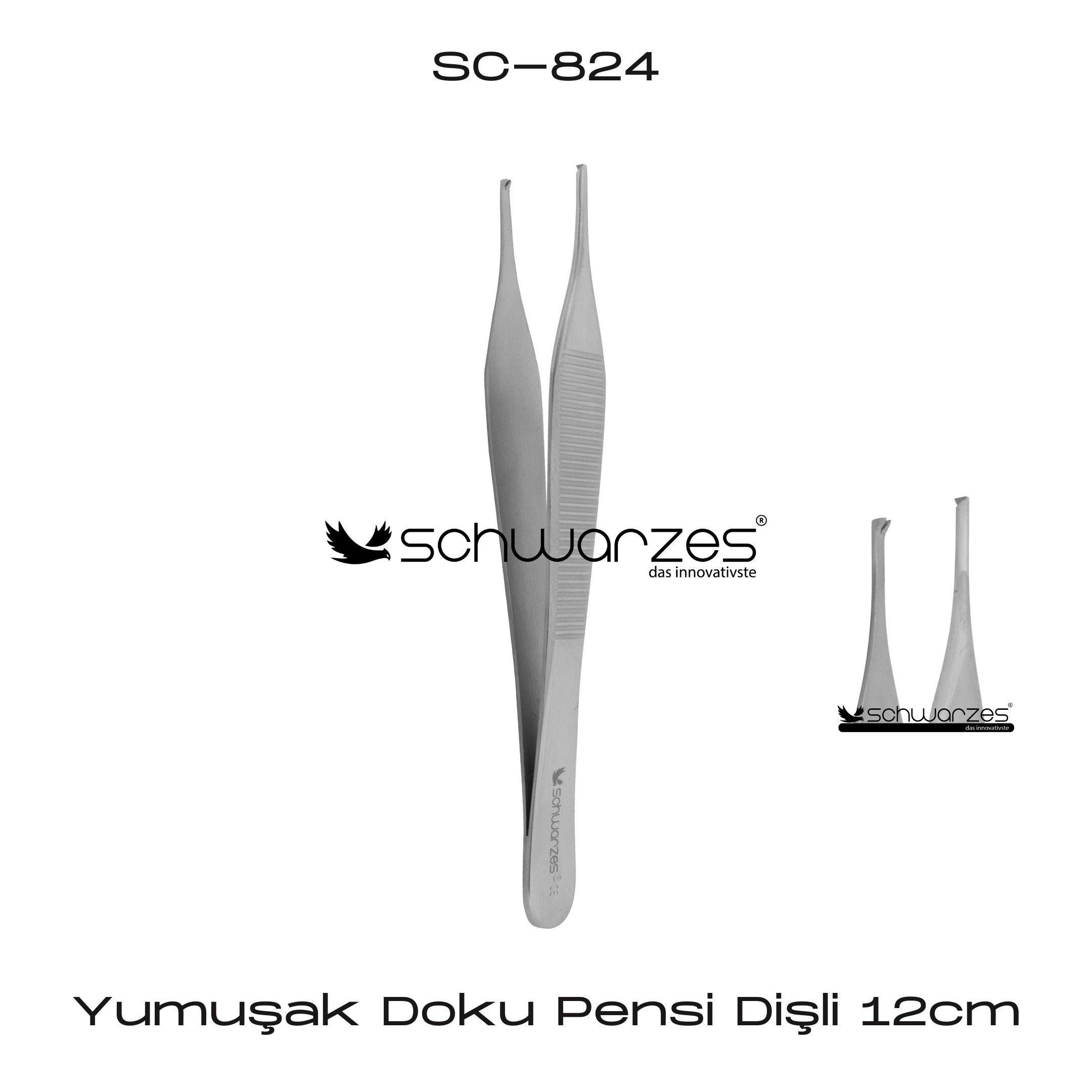 Yumuşak Doku Pensi Dişli-12cm