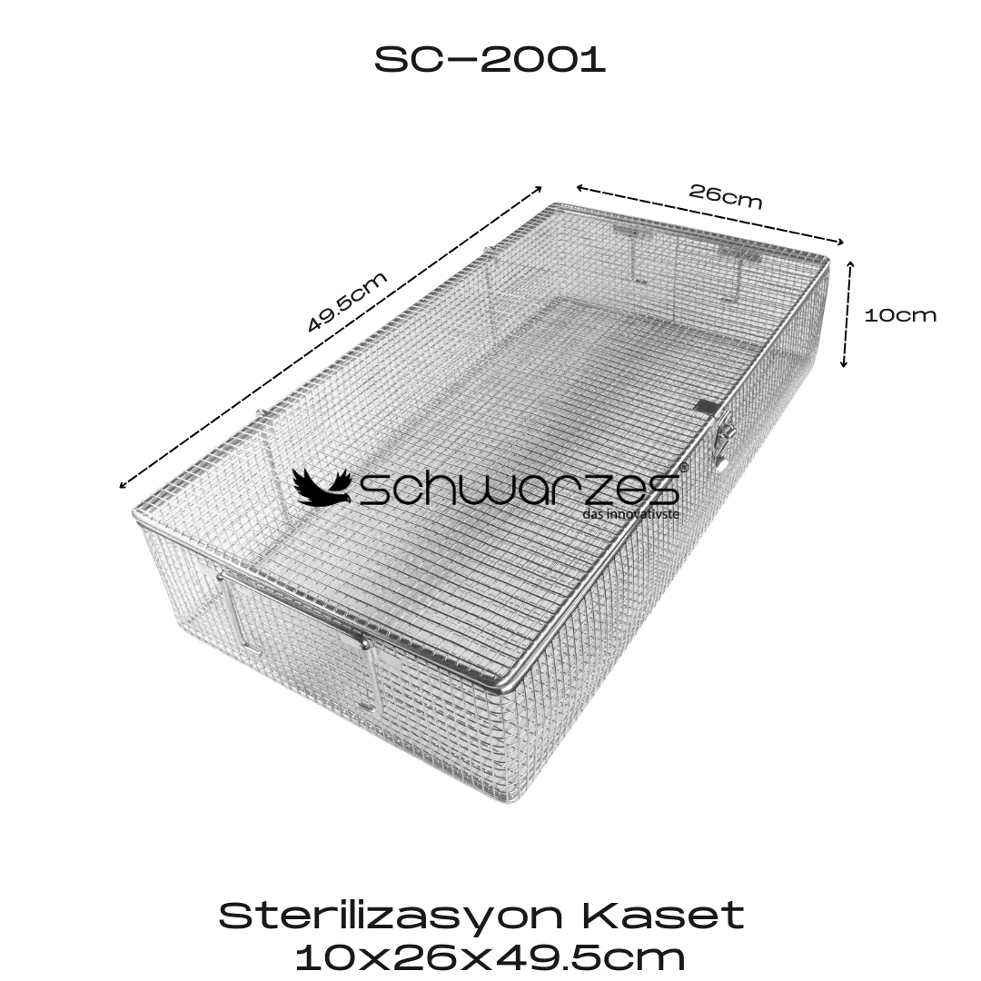 Sterilizasyon Kaset 10cmx26cmx49.5cm