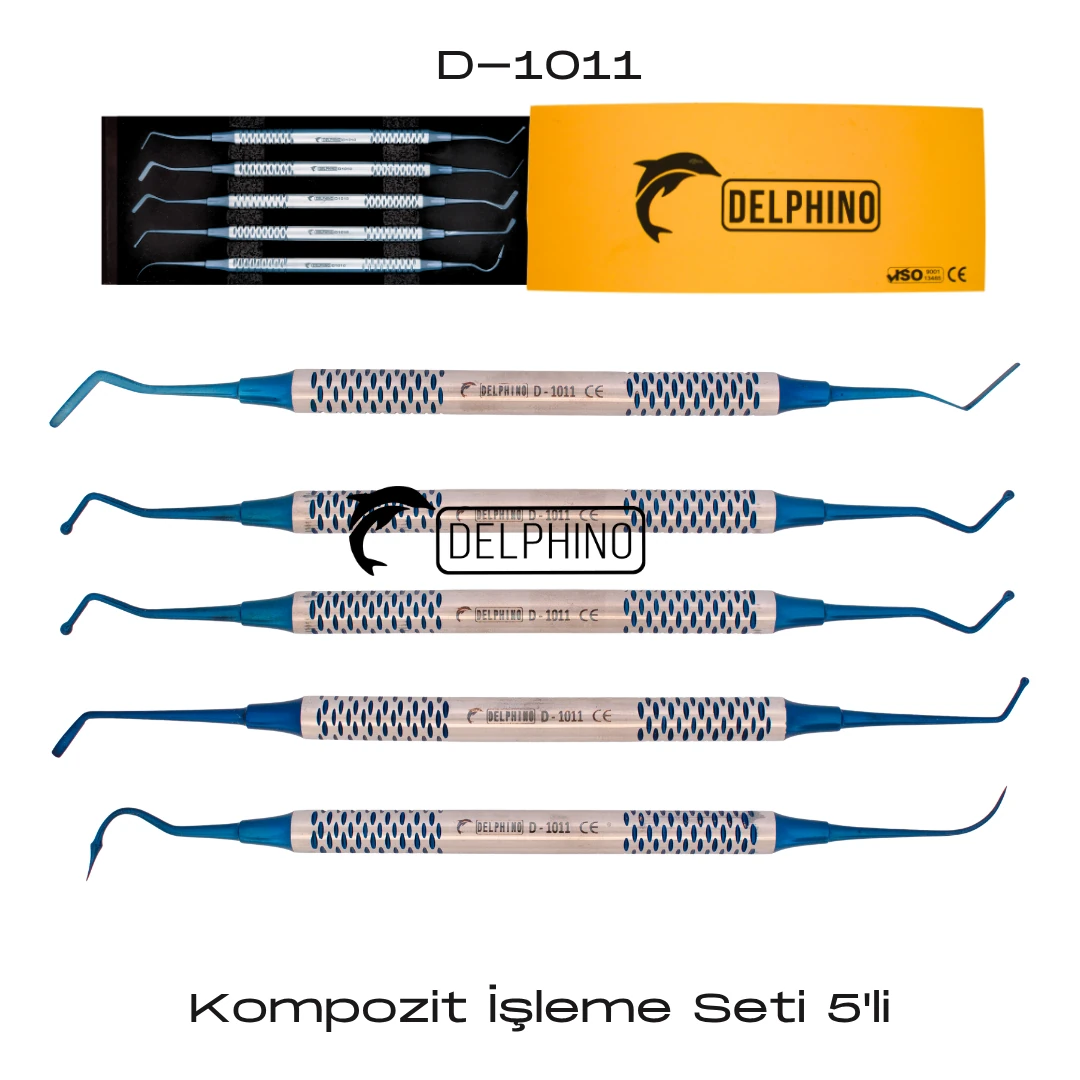 Kompozit İşleme Seti 5'li - Mavi