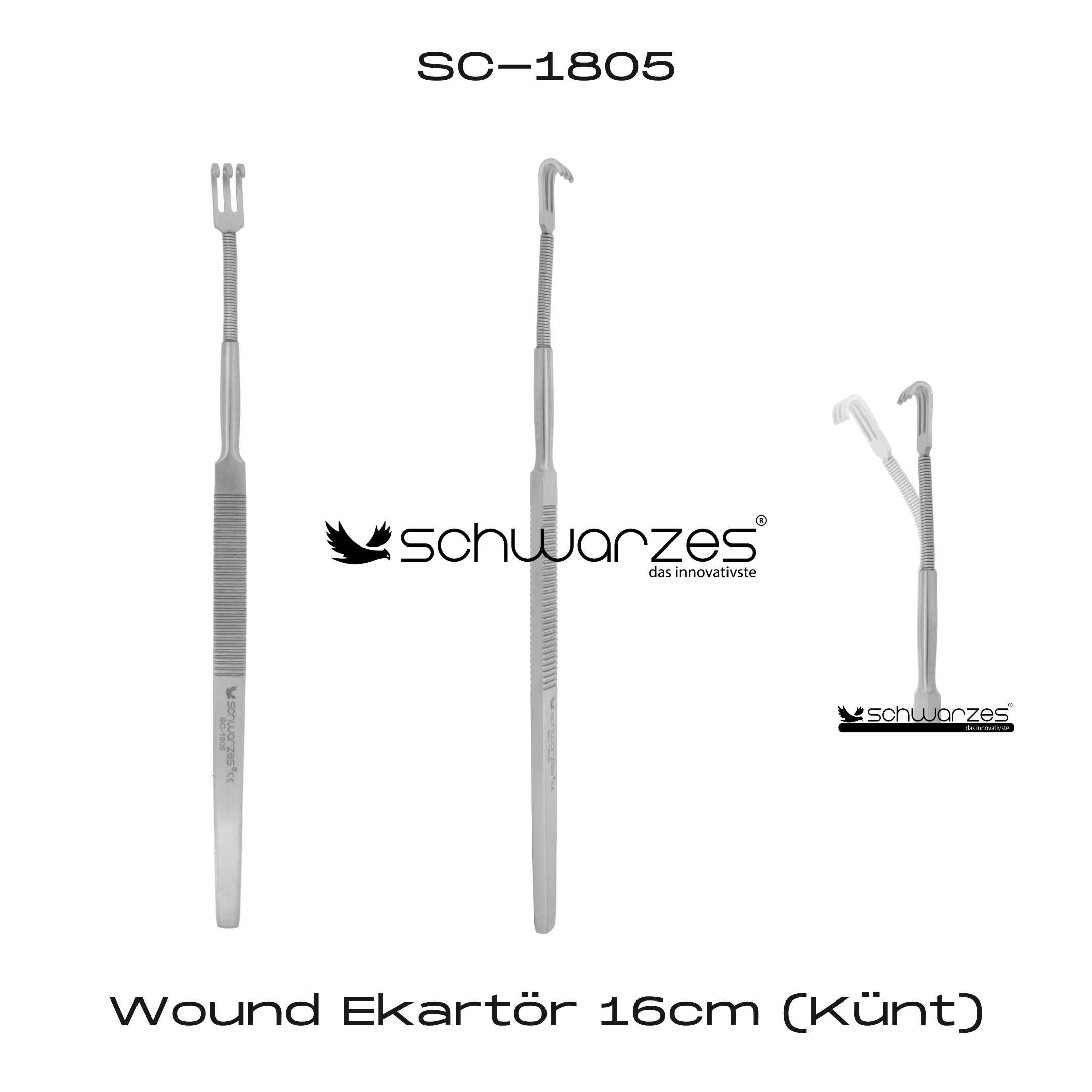 Wound Ekartör 16cm (Künt)