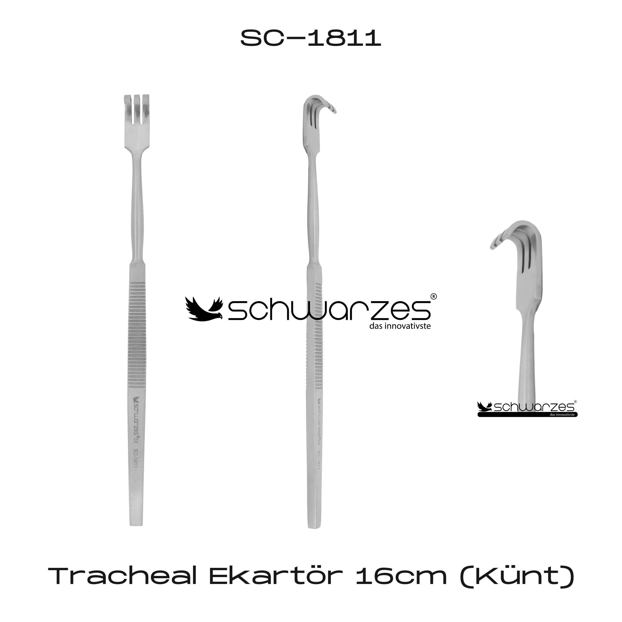 Tracheal Ekartör 16cm (Künt)