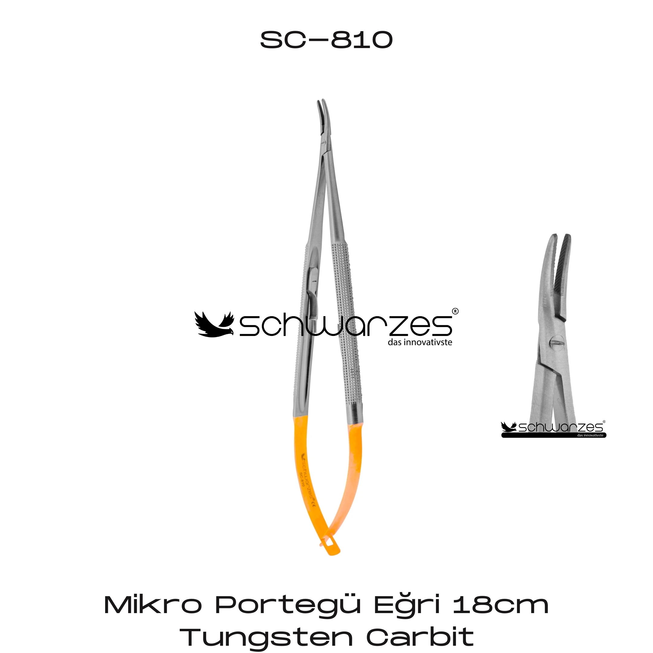 Mikro Portegü Eğri 18cm TC
