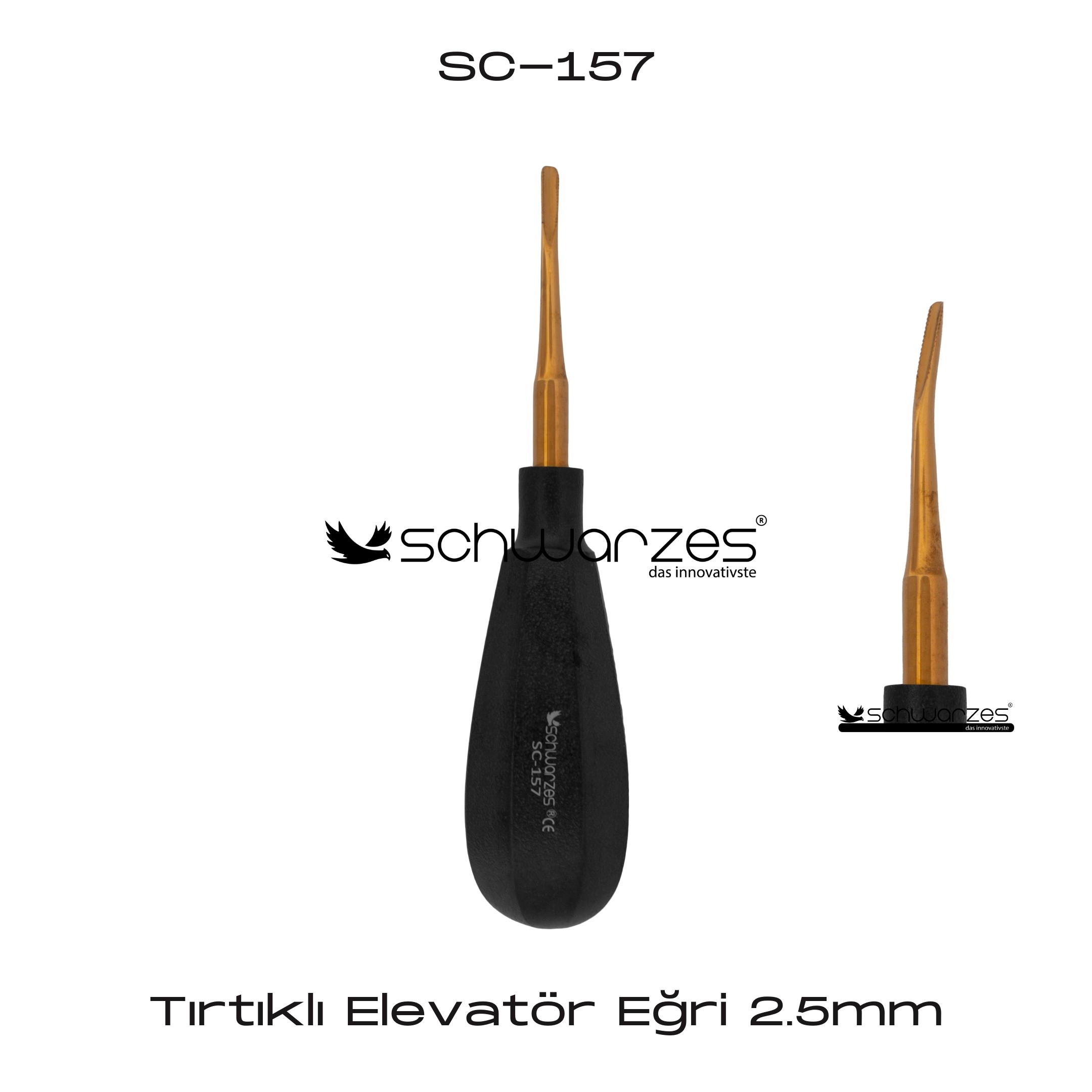 Tırtıklı Elevatör Eğri - 2.5mm