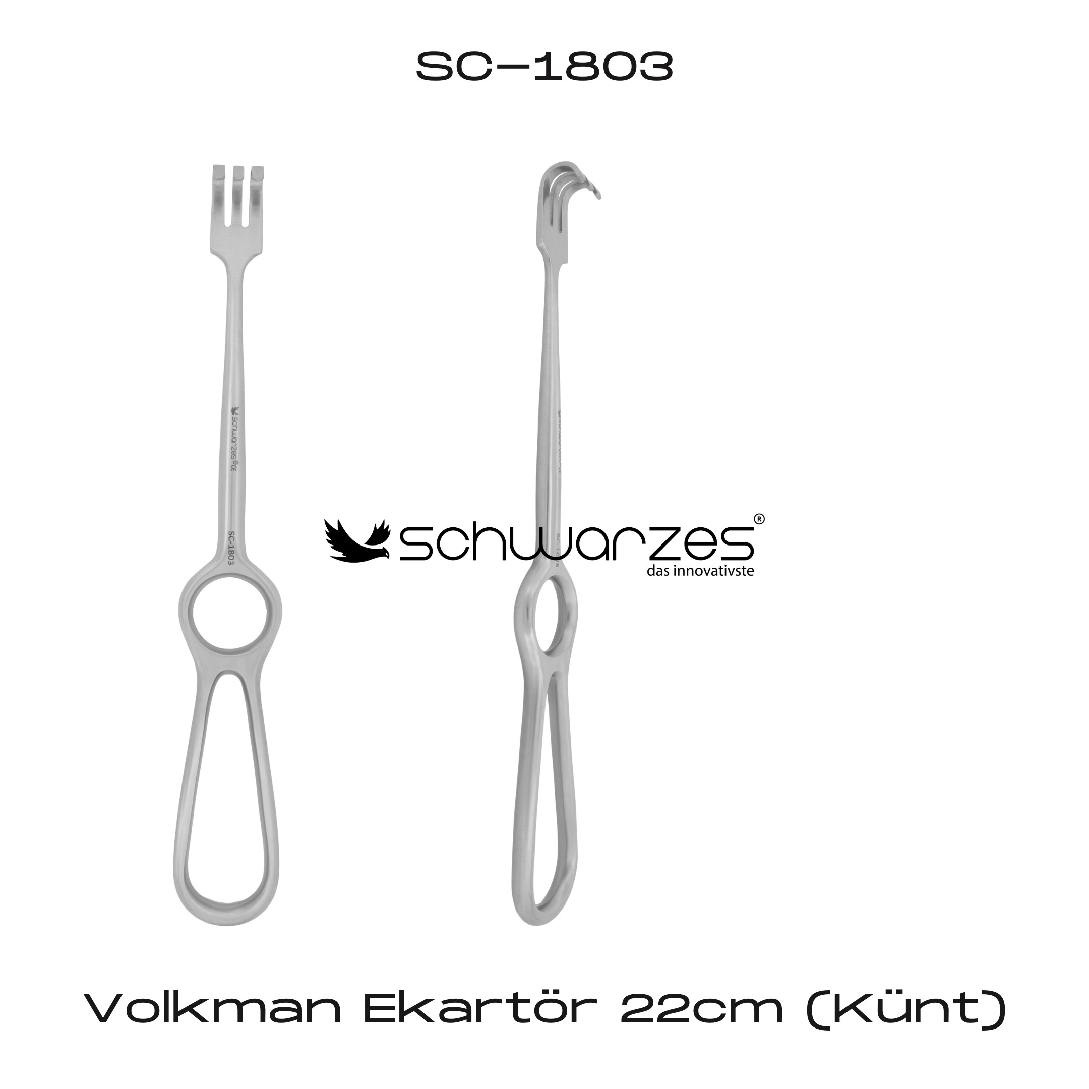 Volkman Ekartör 22cm (Künt)