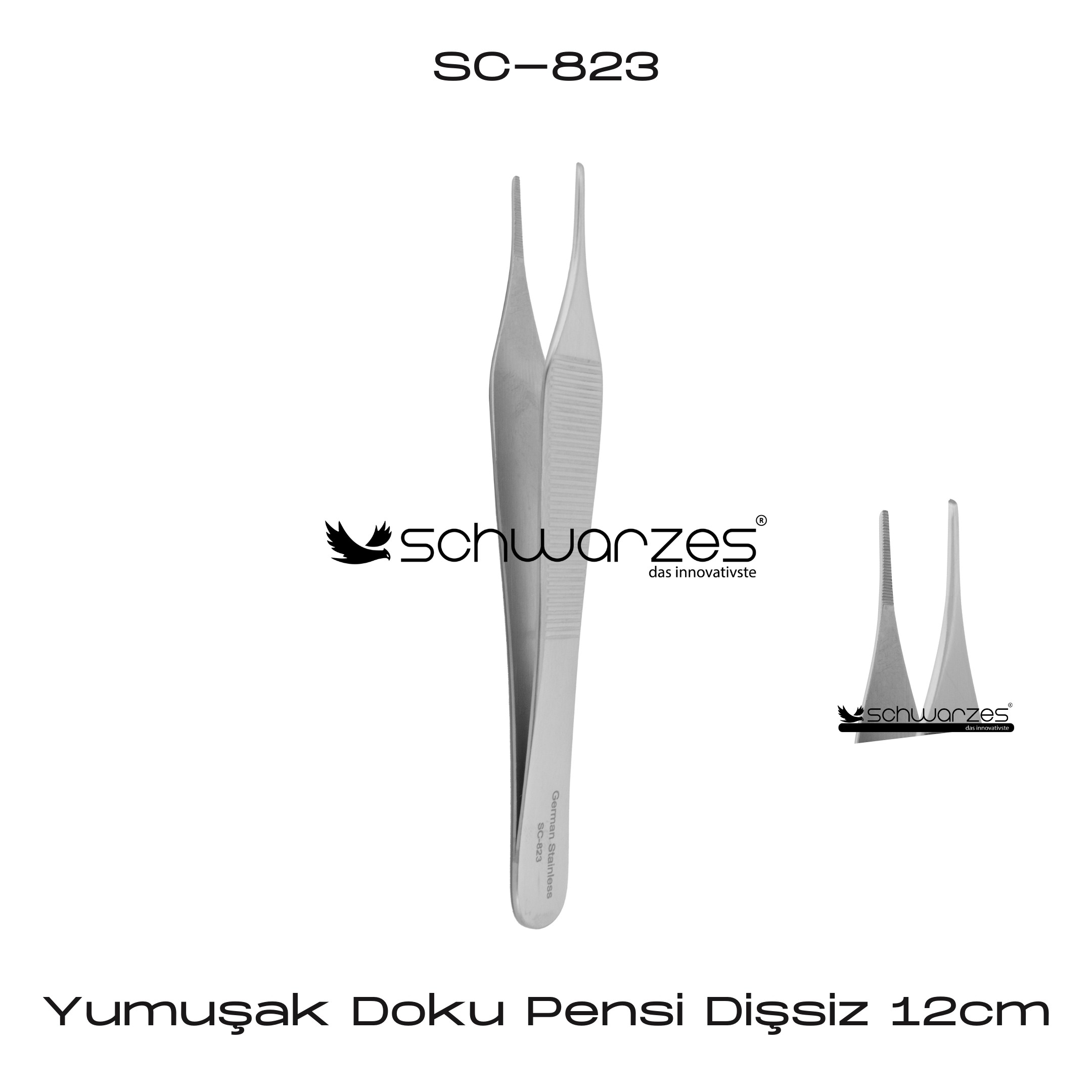 Yumuşak Doku Pensi Dişsiz-12cm