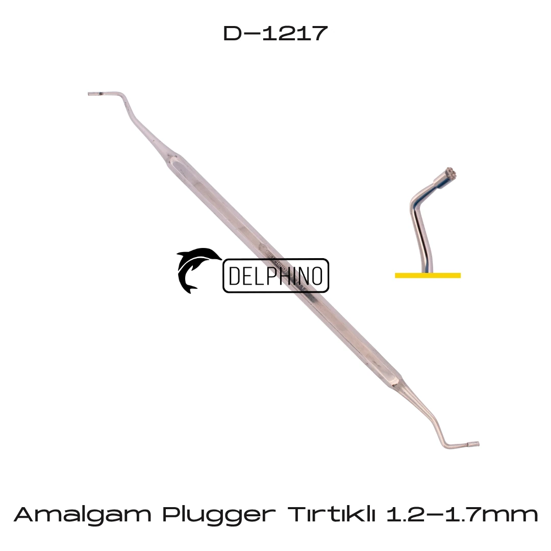 Amalgam Plugger Tırtıklı - 1.2-1.7mm