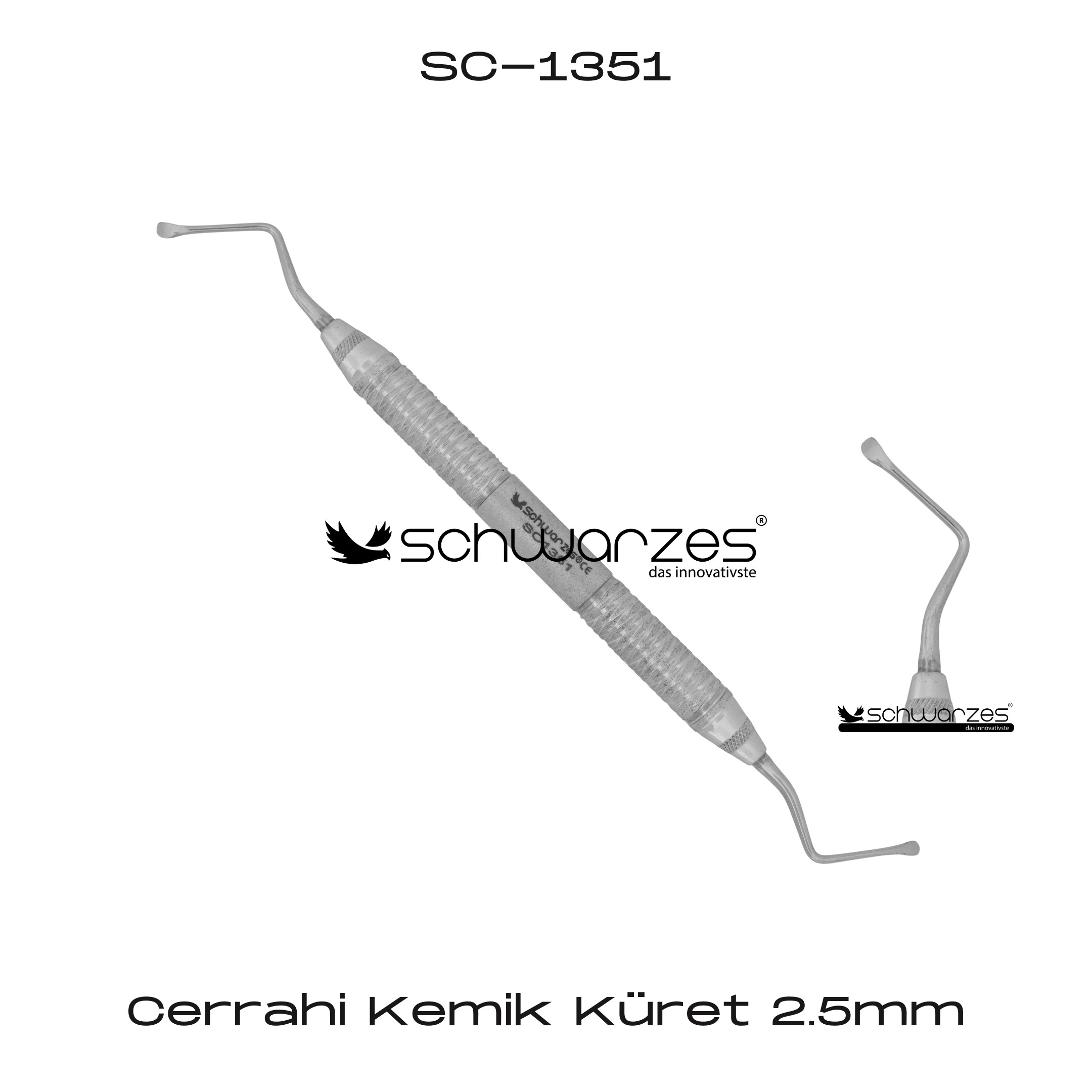 Cerrahi Kemik Küret - 2.5mm