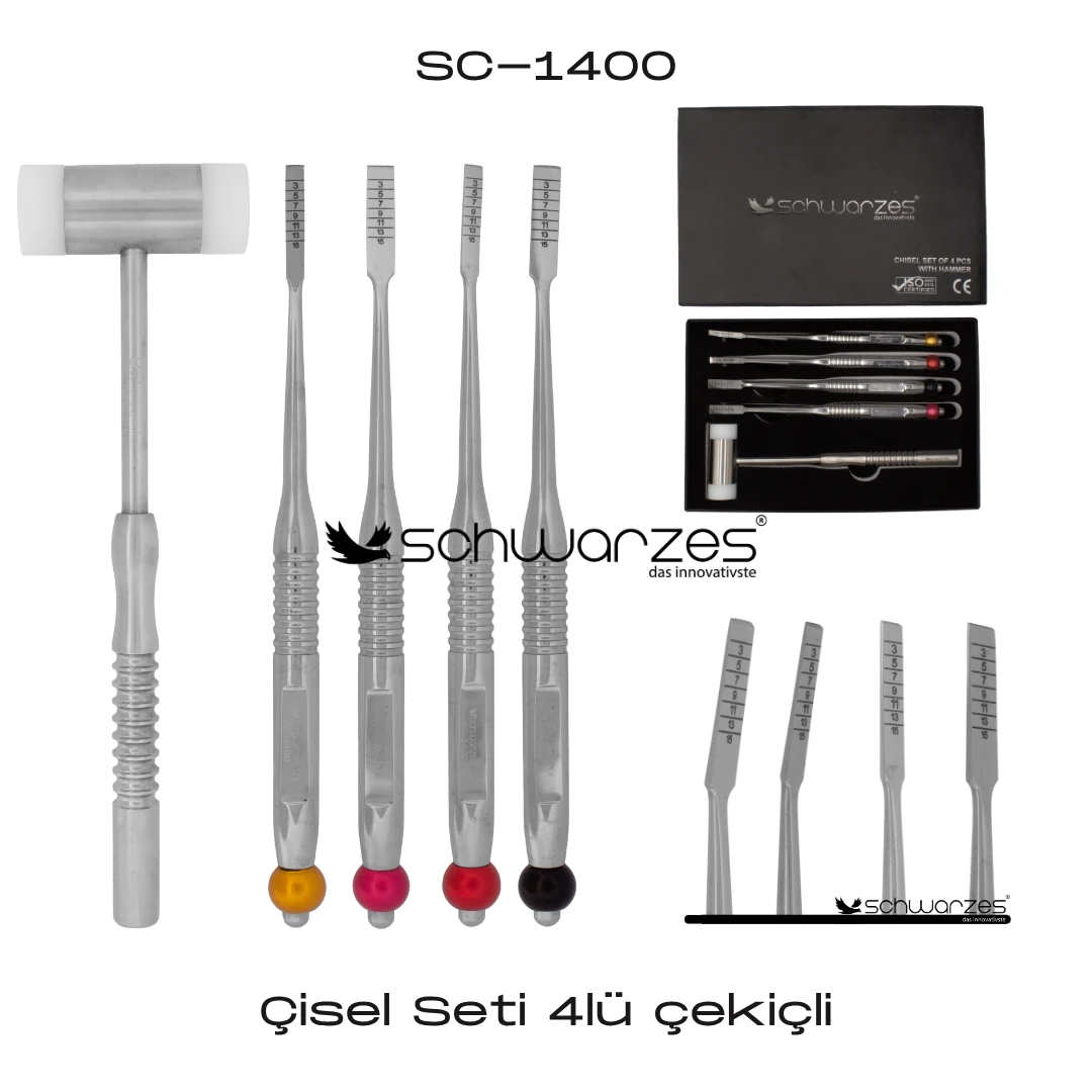 Çisel Seti 4lü çekiçli