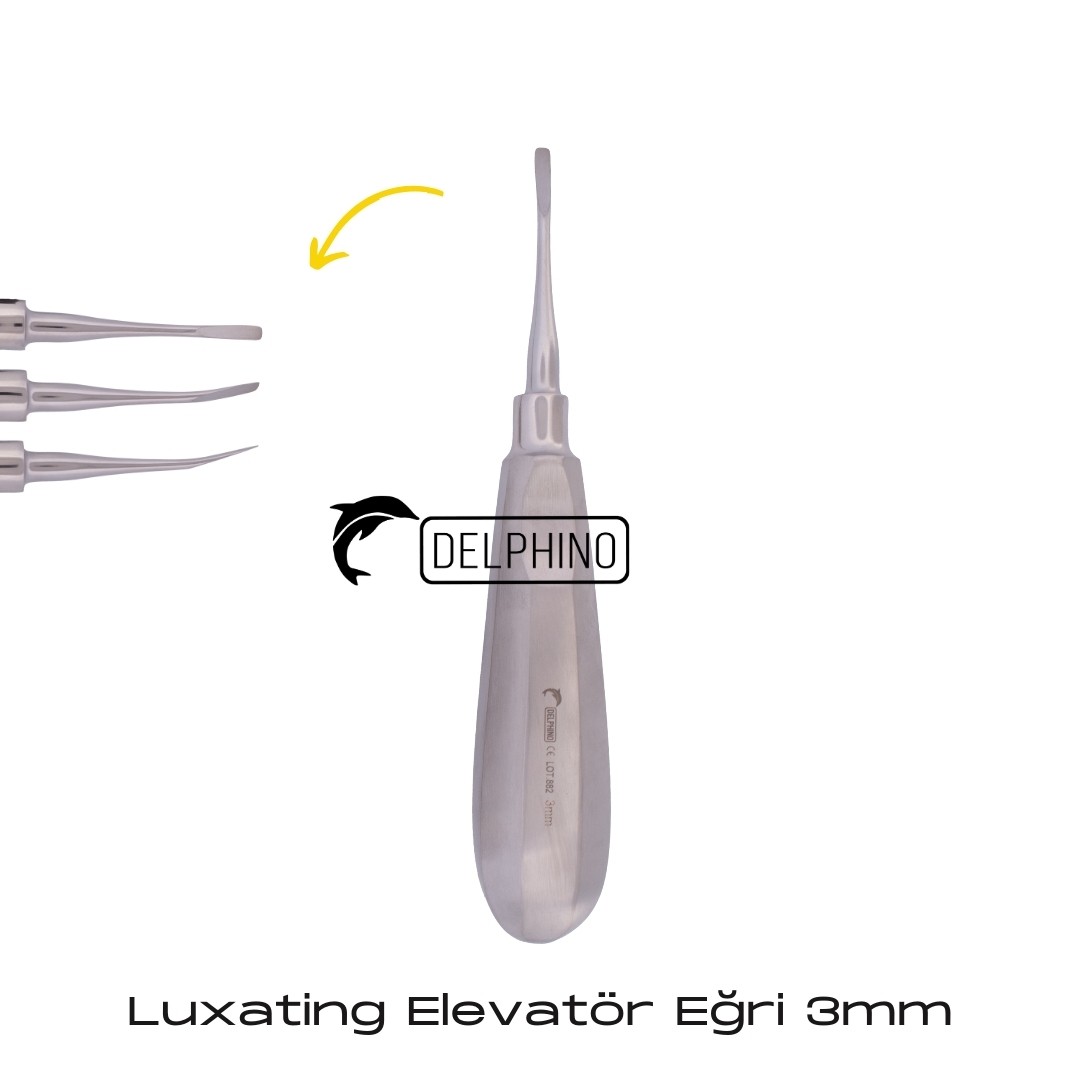 Luxating Elevatör Eğri - 3mm