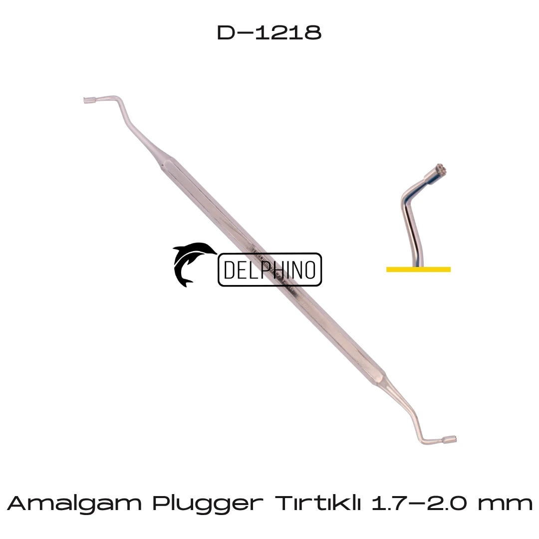 Amalgam Plugger Tırtıklı - 1.7-2.0 mm