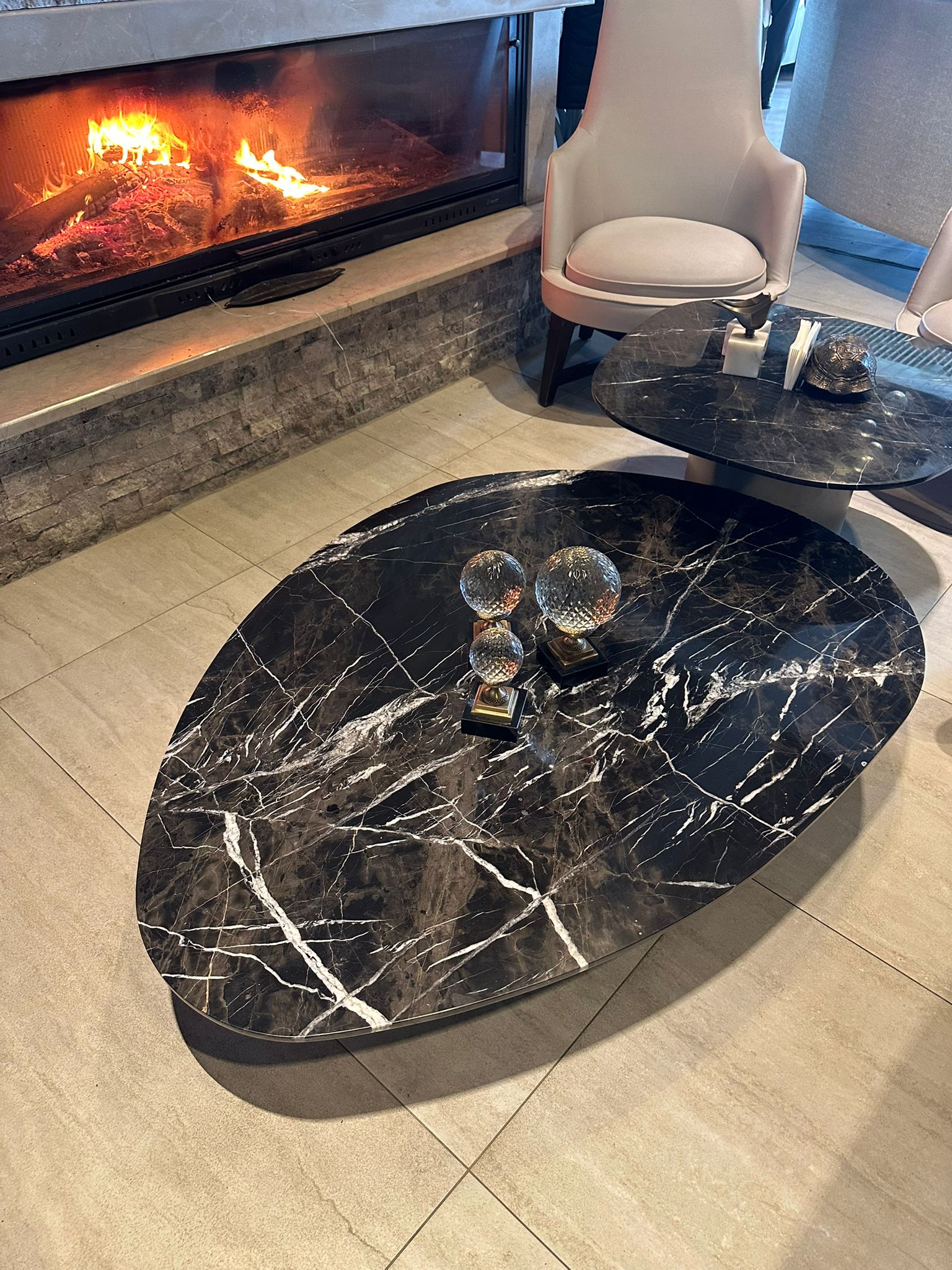 Seneth Bruno Perla Mermer Orta Sehpa