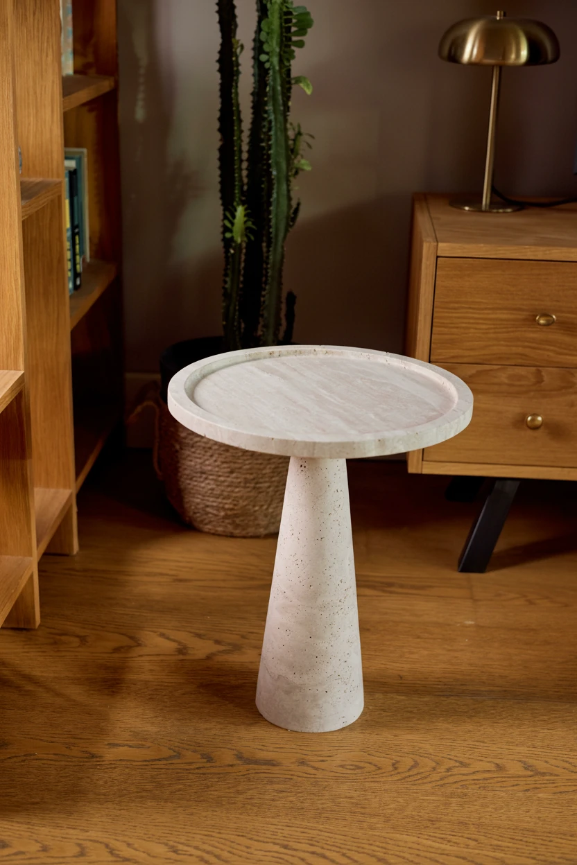 Viola Traverten Yan Sehpa