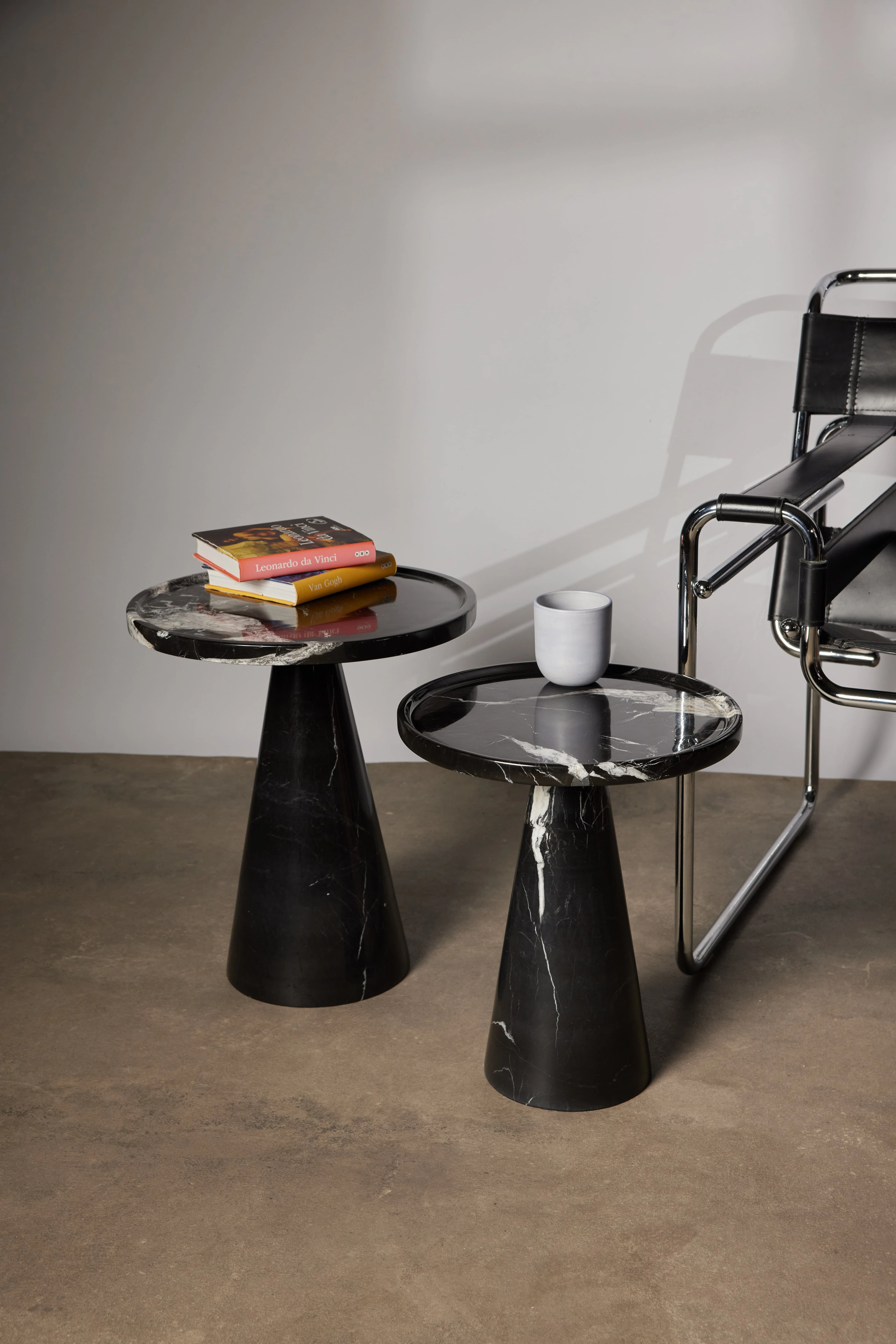 Vela Yan Sehpa Seti (2 Boy) - İran Siyahı