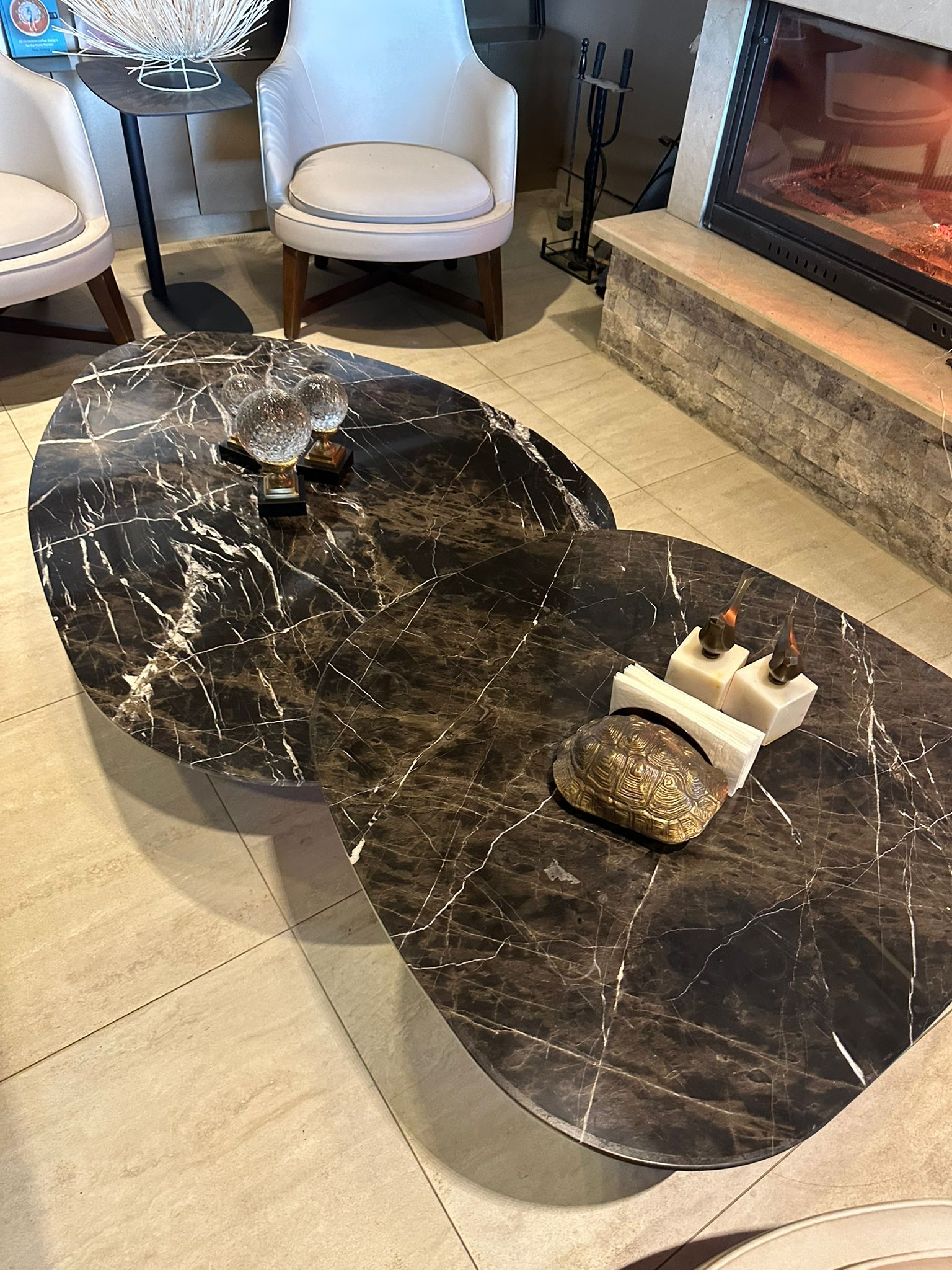 Seneth Bruno Perla Mermer Orta Sehpa