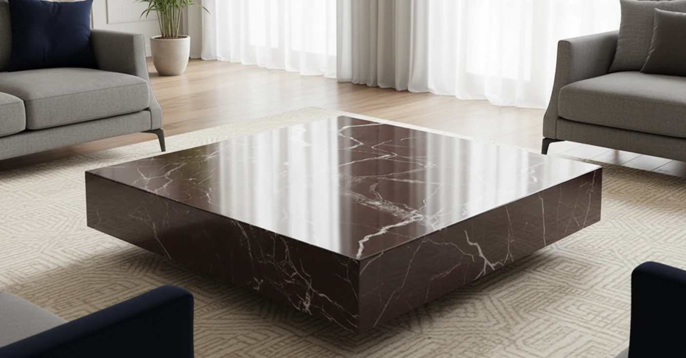 Furla Elazığ Vişne Mermer Orta Sehpa