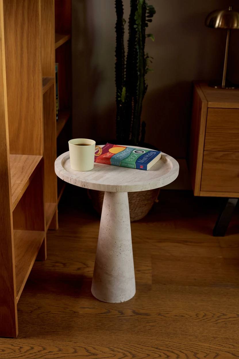 Viola Traverten Yan Sehpa