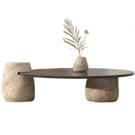 Saturn Traverten Orta Sehpa