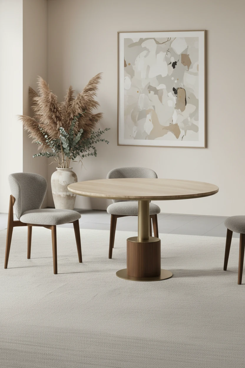 Hermia Traverten Yemek Masası