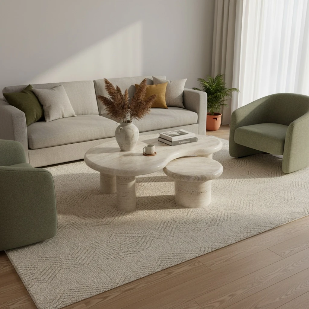 Bean Traverten Orta Sehpa