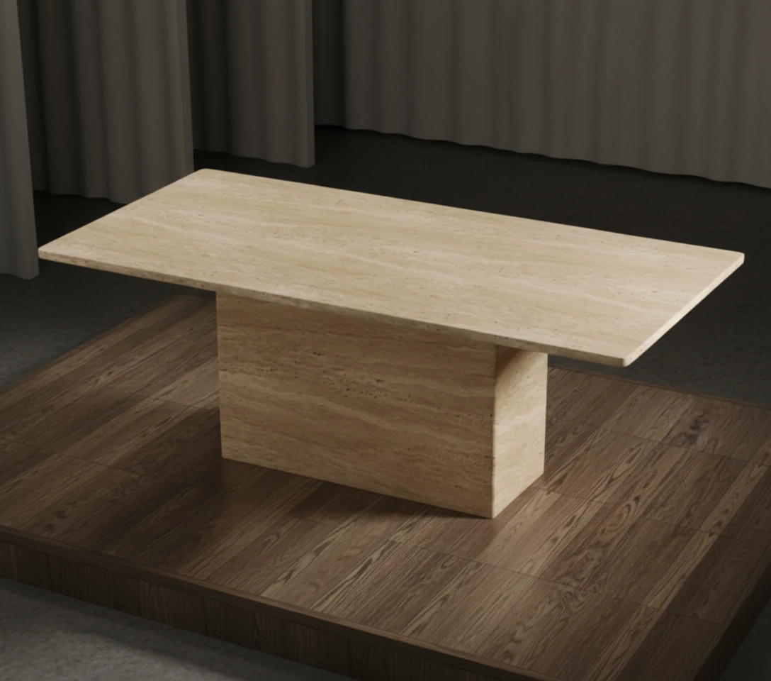 Tera Traverten Yemek Masası