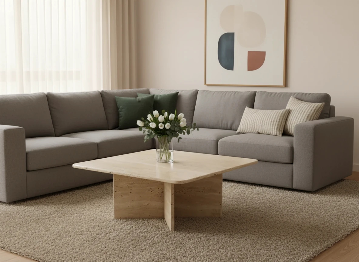 Doro Traverten Orta Sehpa