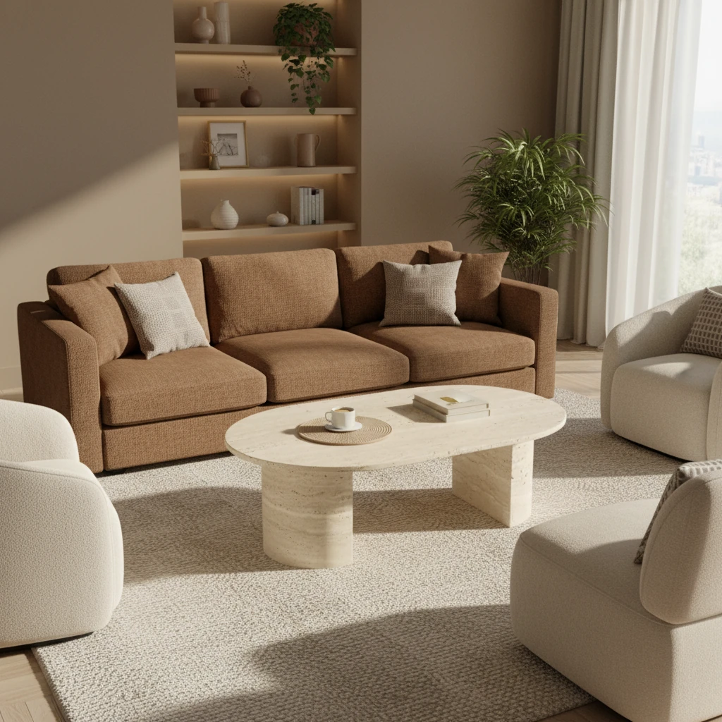 Merlin Traverten Orta Sehpa