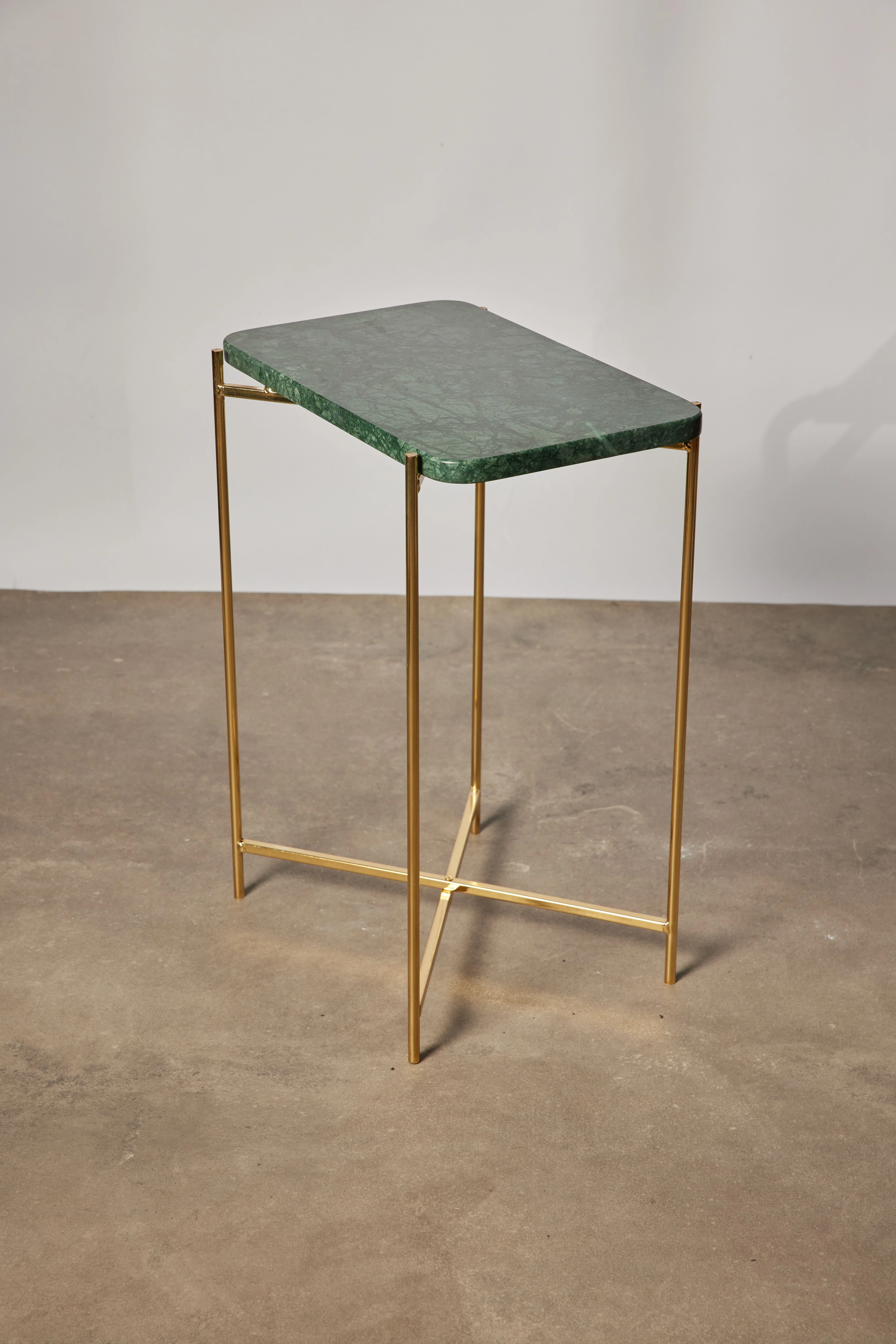 Verde Mermer Yan Sehpa