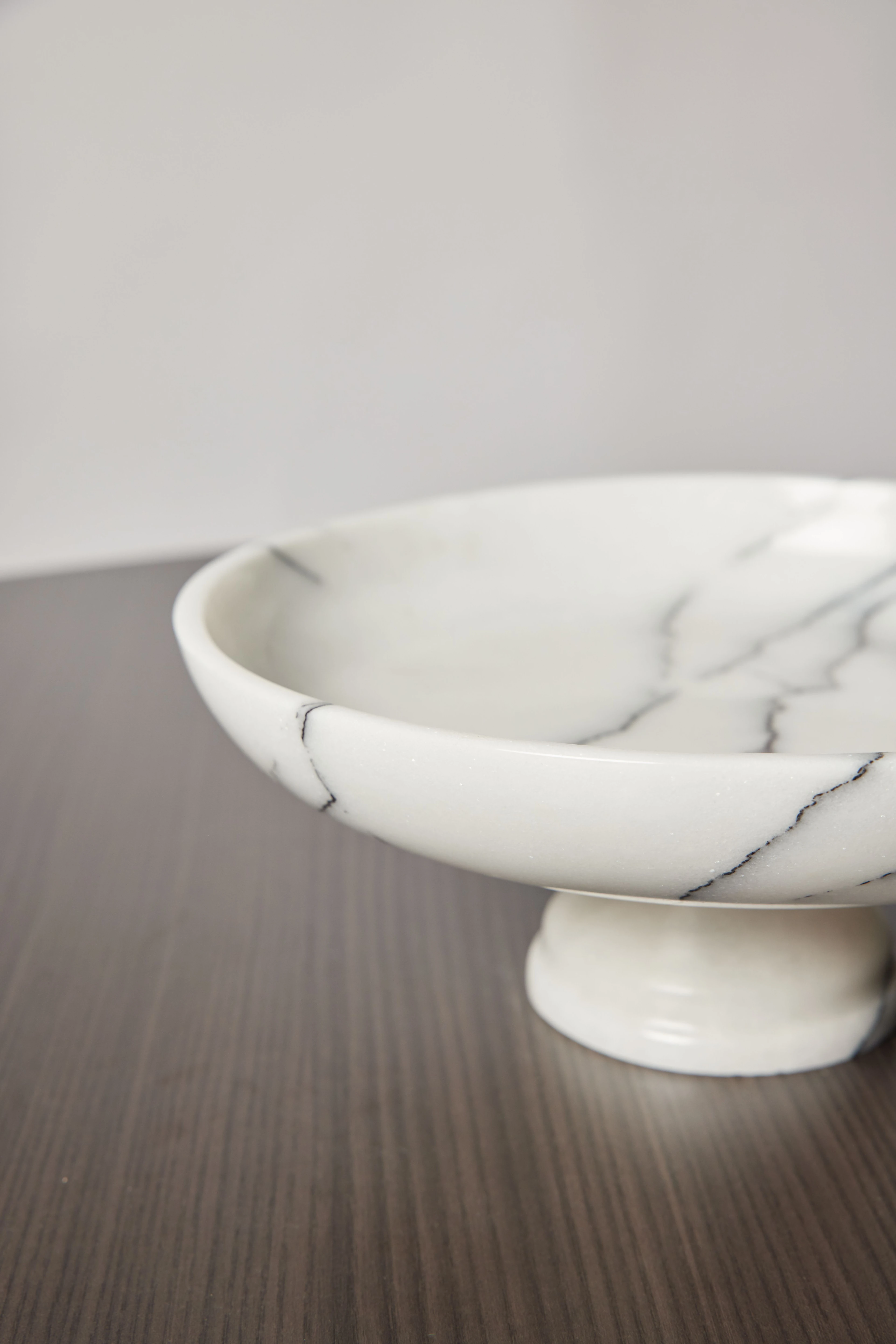 New York Ayaklı Mermer Sunum Kasesi