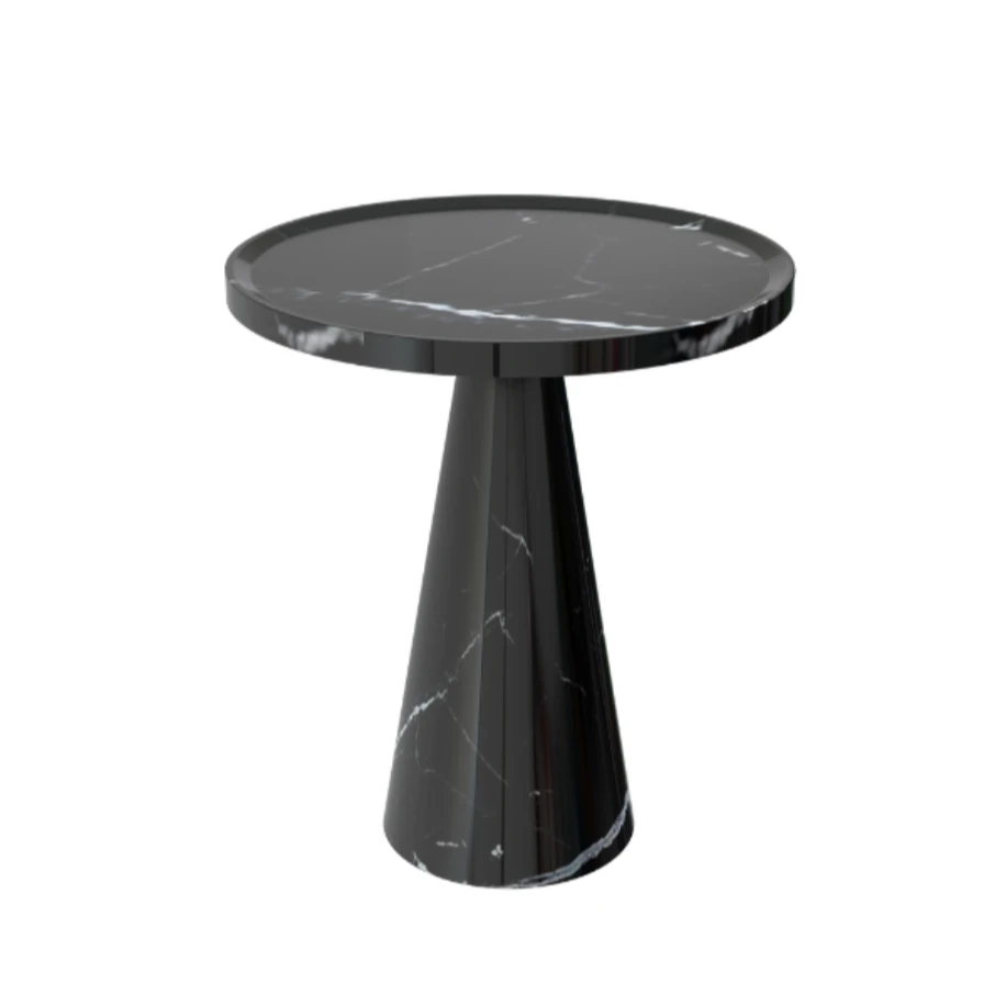 Vela Siyah Mermer Yan Sehpa