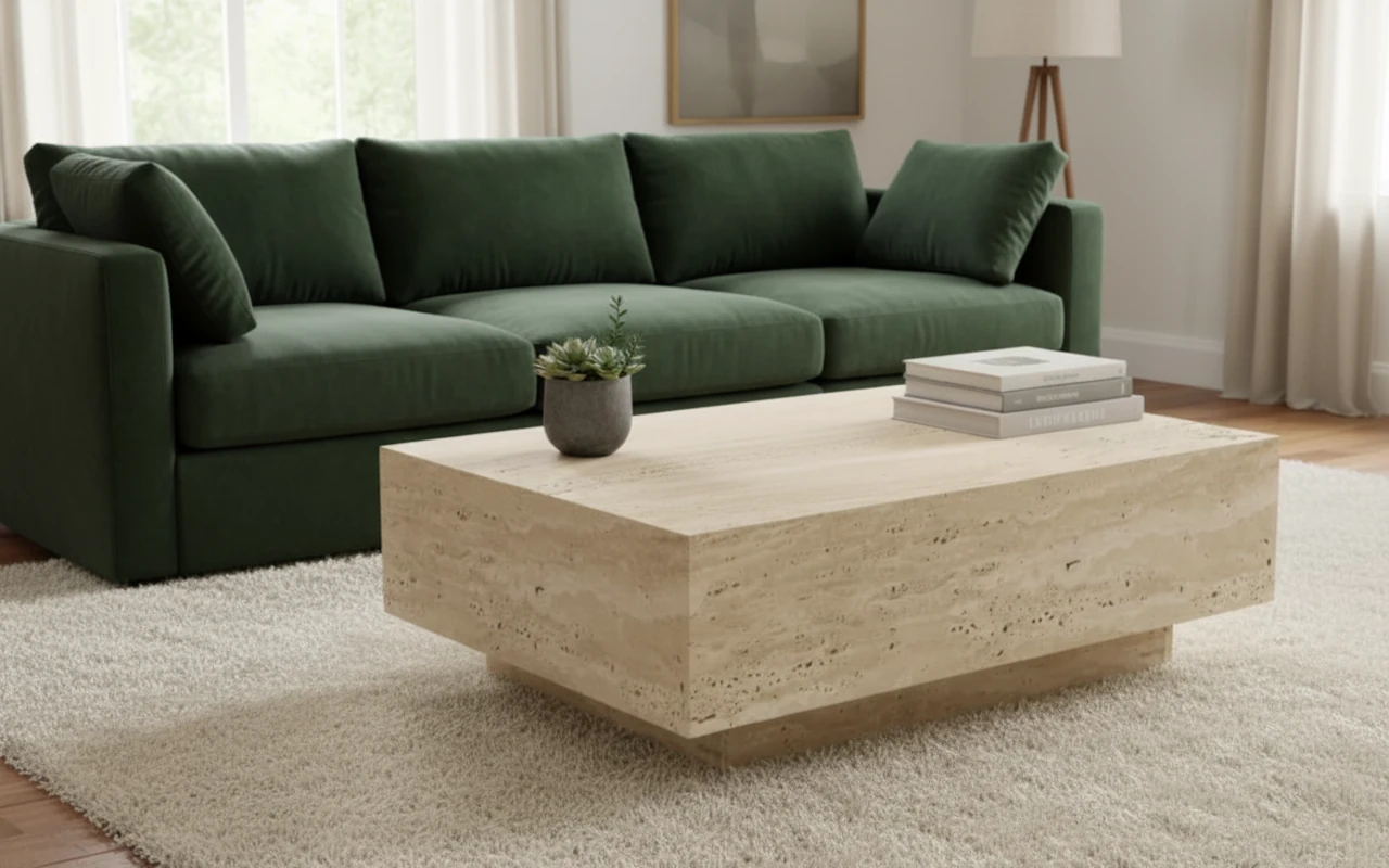 Fiore Traverten Orta Sehpa