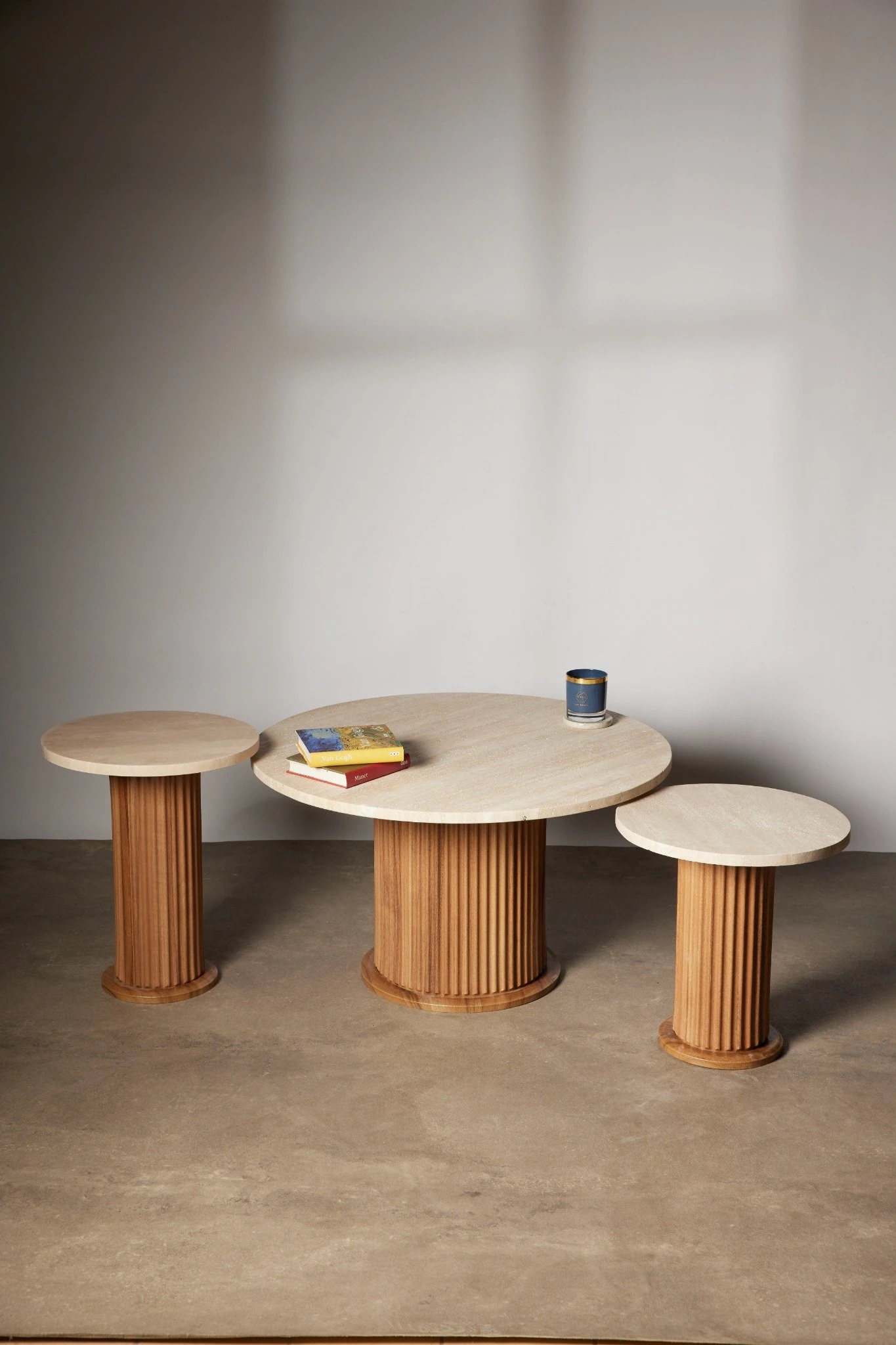 Sense Traverten Sehpa Seti