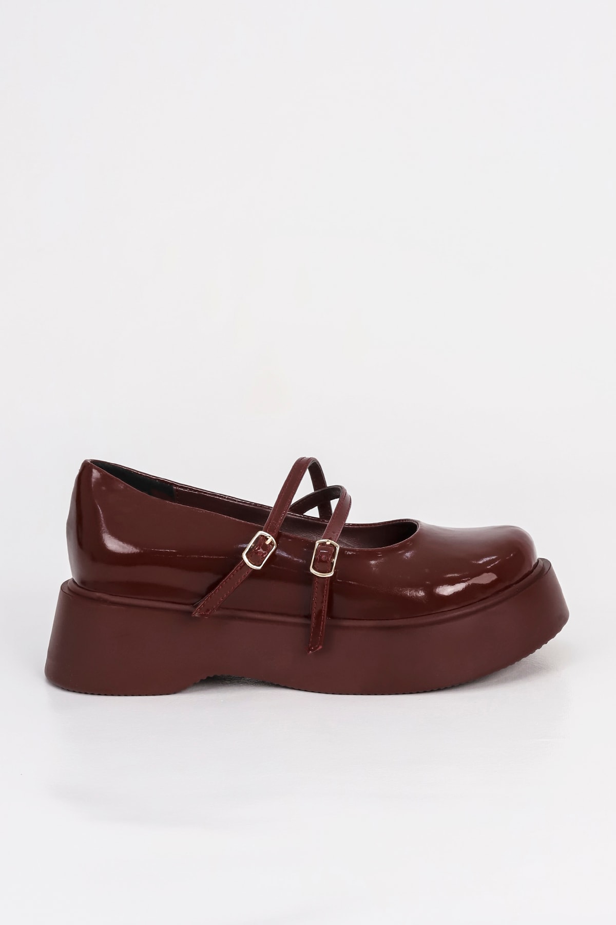 SM 4021 Baretli Kalın Taban Loafer