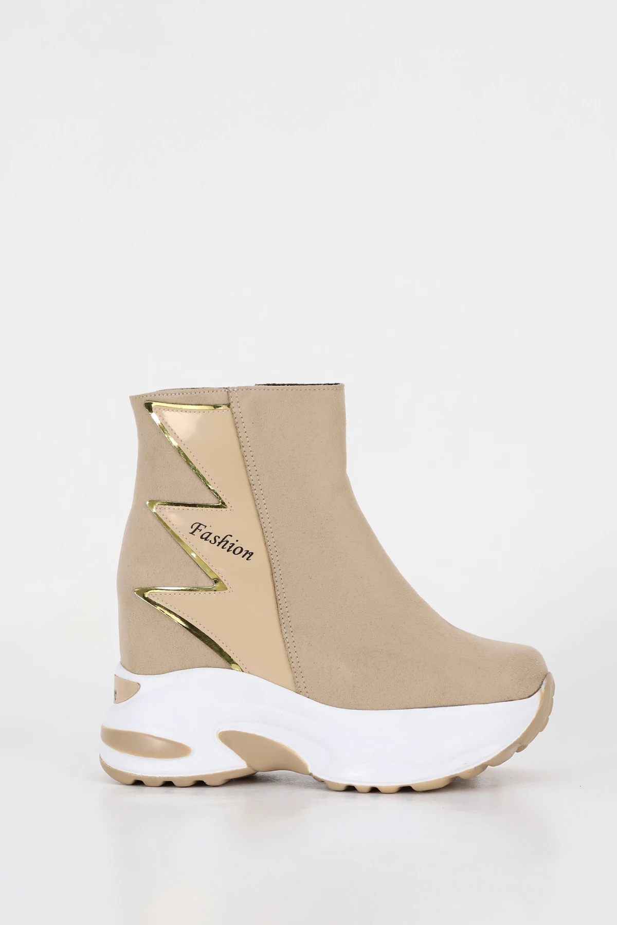 RG 002 Fashion Gizli Ökçeli Tabanlı Yarım Bot