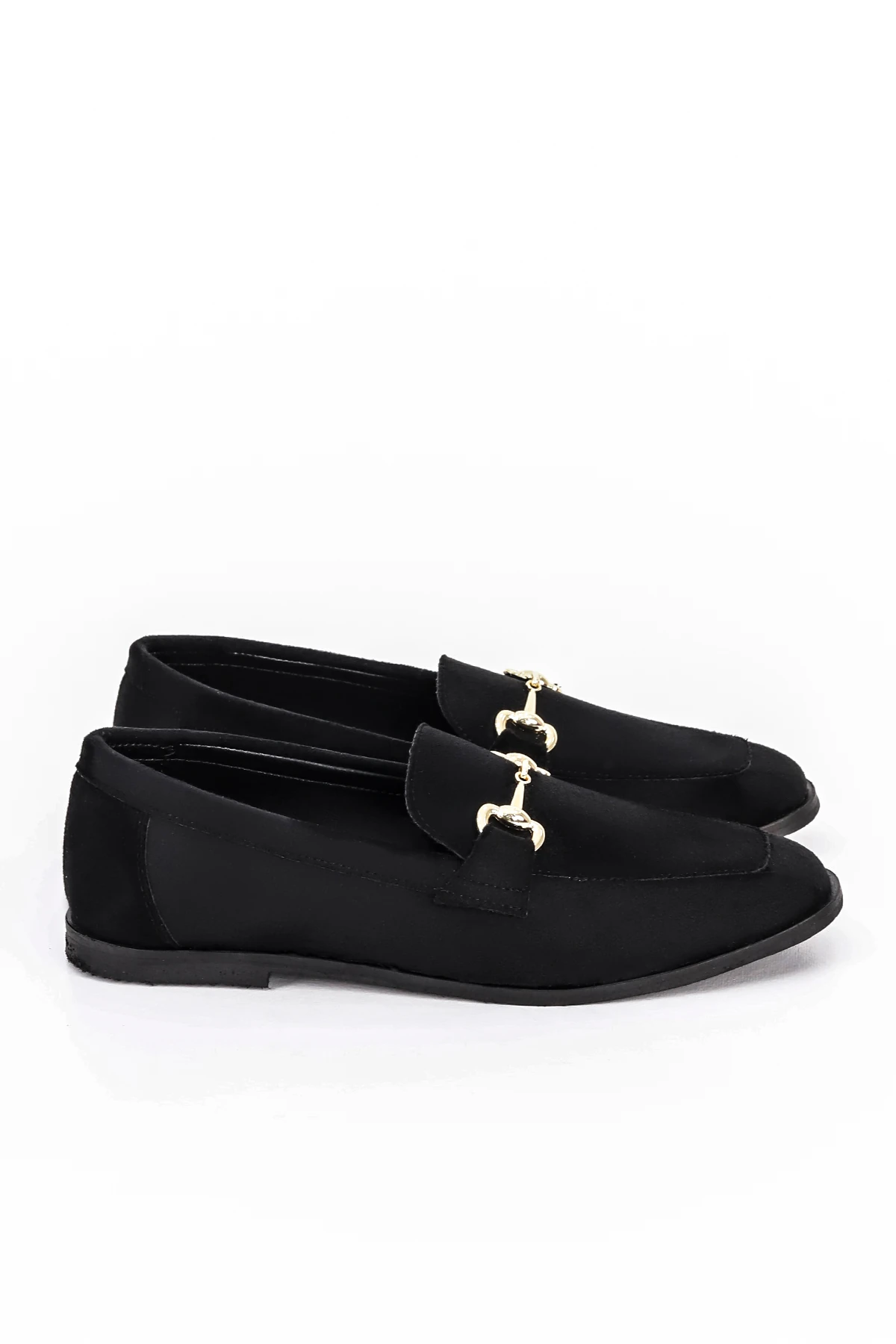 CNG A3 Metal Tokalı Babet - SİYAH SUET