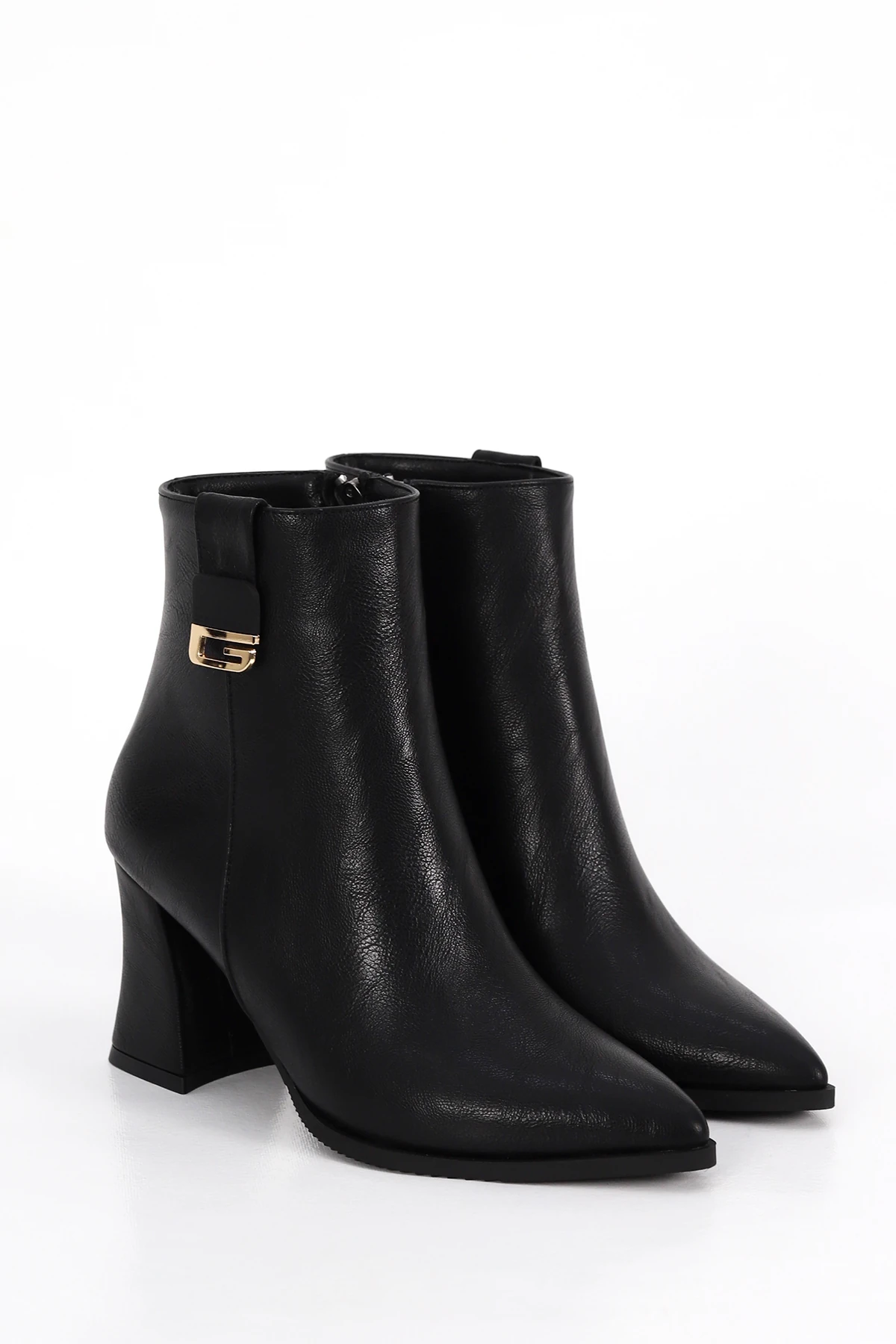 ED 205 Yan Toka Detay Yüksek Topuklu Bot