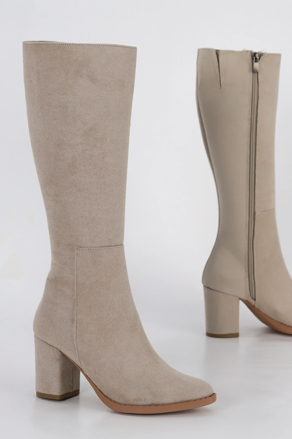 SLC 103 Fermuarlı Diz Altı Çizme 