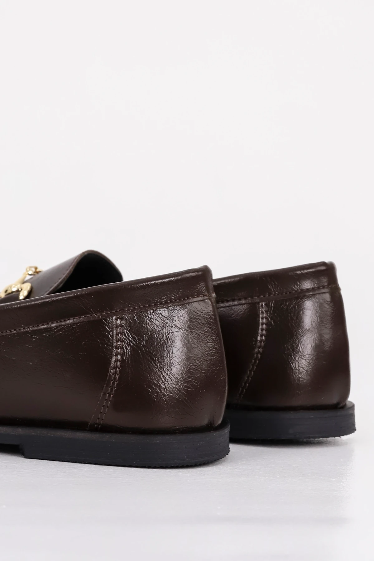 CNG A3 Metal Tokalı Babet - KAHVE