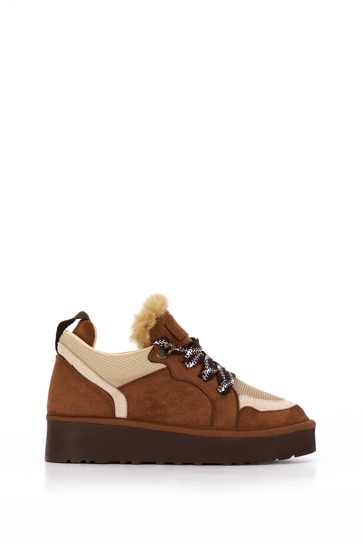 DZY 444 Kalın Taban Kürklü Ayakkabı